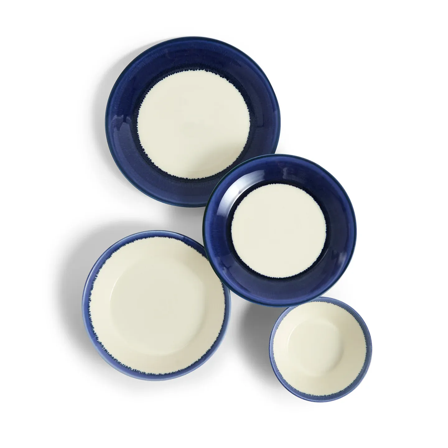 Pacific Glaze Dinner Set Blue, 16 Piece