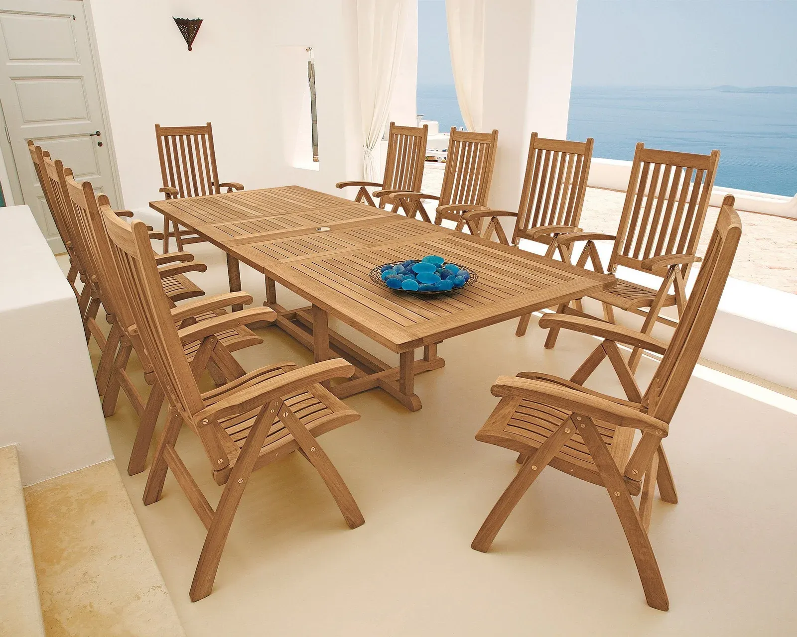 Barlow Tyrie Arundel & Ascot Teak 11pc Dining Ensemble